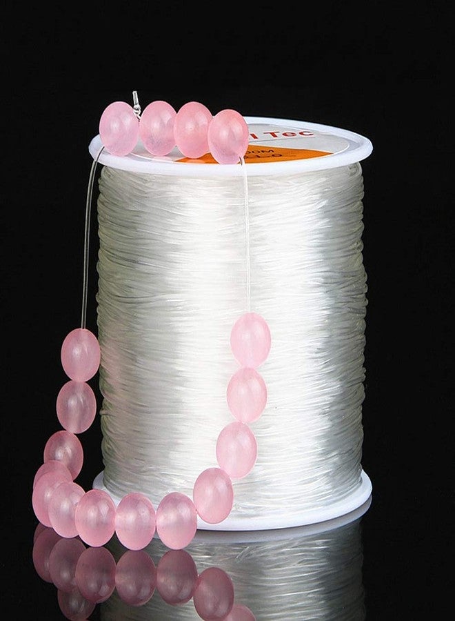 AIFUDA 4 Roll 328 FT Clear Elastic Beading Threads, AIFUDA Stretchy Crystal Bracelet String Cords Crystal Rope for DIY Bracelet Beading Jewelry Making (0.6/0.7/0.8/1mm) - Image 5